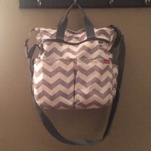 Skip Hop Duo Signature Diaper Bag - Chevron